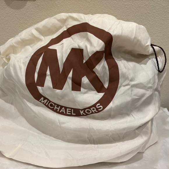 Michael Kors Hobo Tan Effect Leather Python Suede Tote Purse - Picture 12 of 14